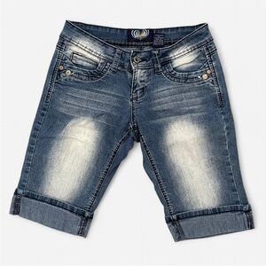 BOGO Vintage Y2K Angels Denim Bermuda Jean Shorts in Size 3